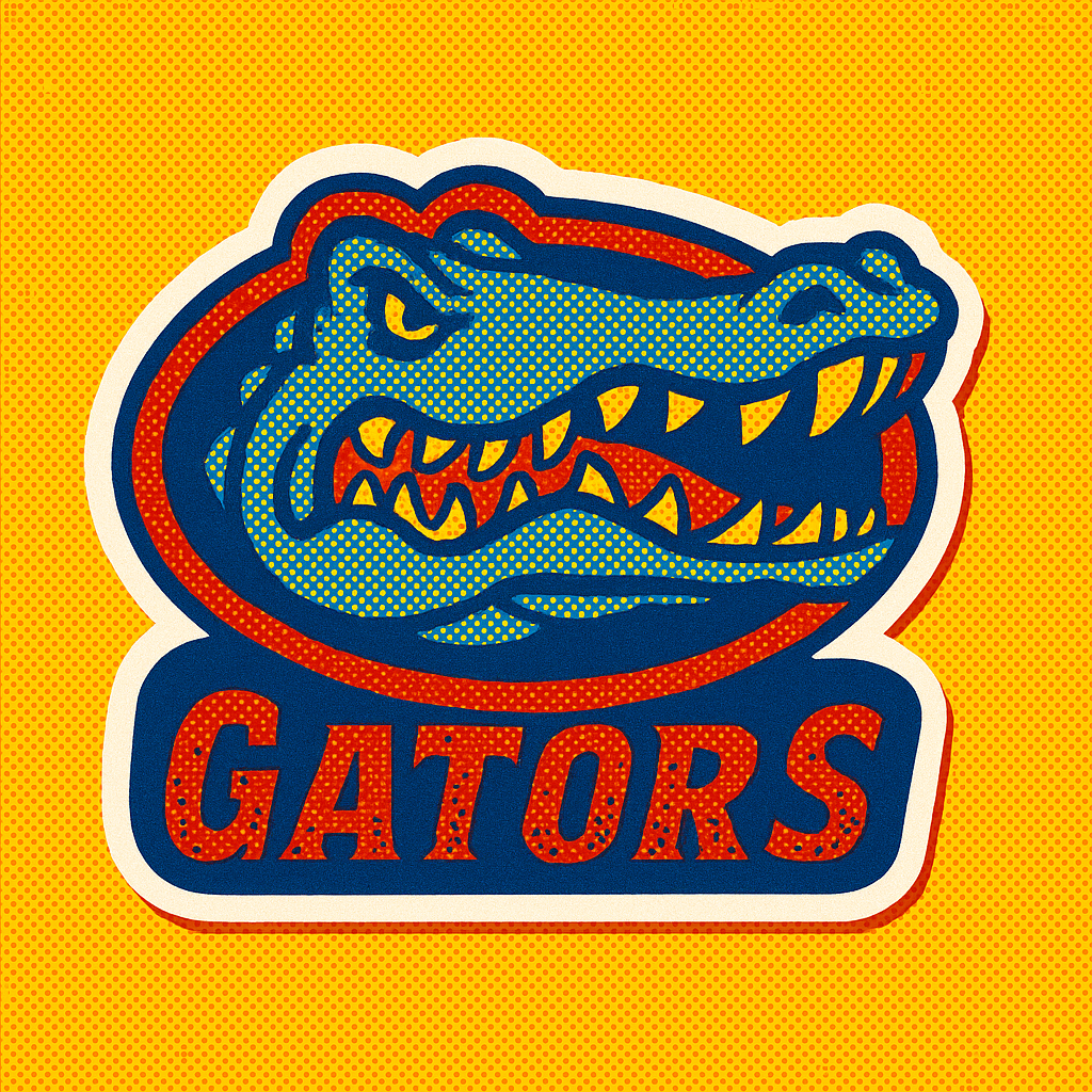 POP ART FLORIDA GATORS STICKER