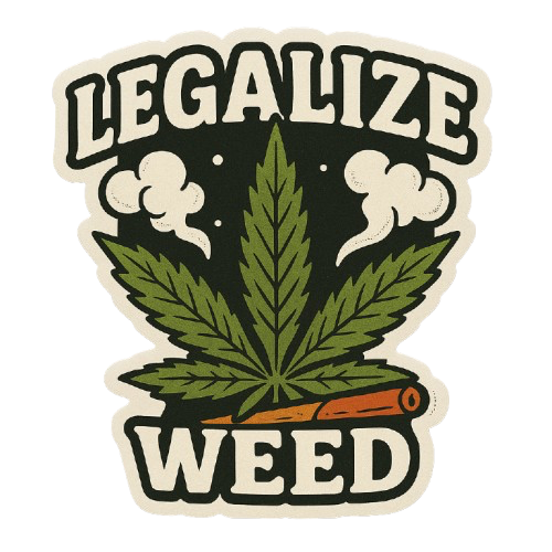 "LEGALIZE WEED" STICKER