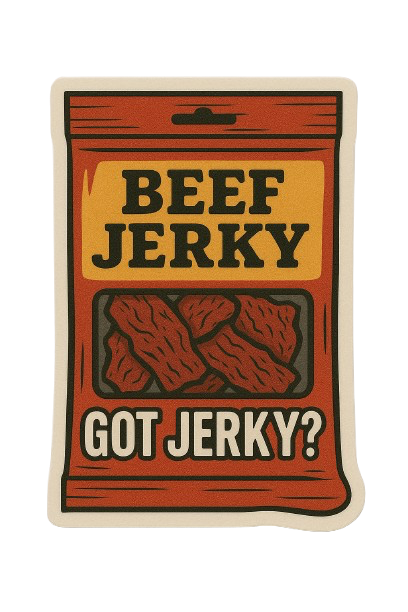 BEEF JERKY STICKER
