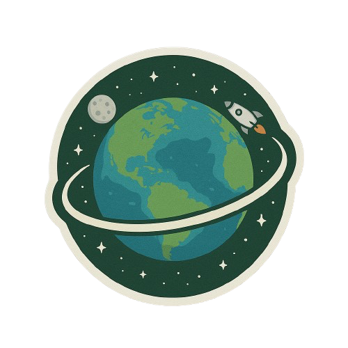 EARTH IN SPACE STICKER