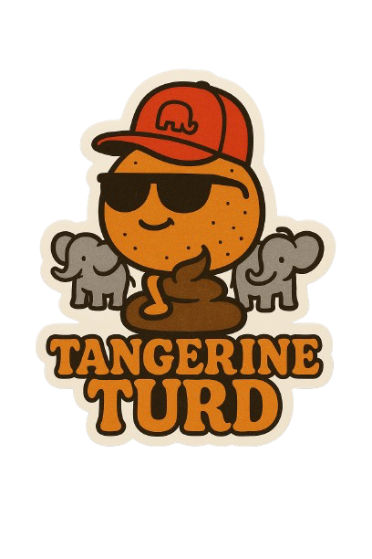 "TANGERINE TURD" STICKER
